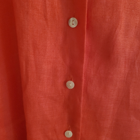 New Talbots Tangerine Blouse S Med - Picture 5 of 7